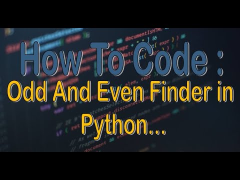 HOW TO CODE| Even and Odd finder| with nested if-else| by python