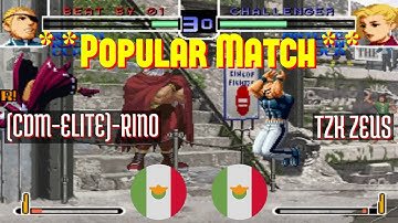 @kof2002: (CDM-ELITE)-RINO (MX) vs TZK ZEUS (MX) [King of Fighters 2002 Fightcade] Jan 6