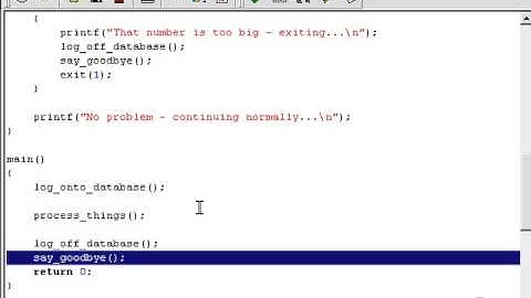 1603 C programming Exiting program