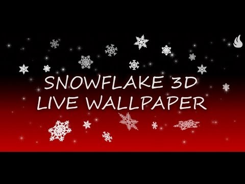 Kar Tanesi 3D Canlı Duvar Kağıdı