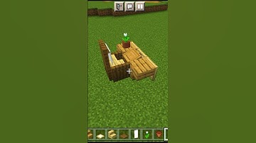 Minecraft : Build hack- Study table 📖😄 #shorts #shortvideo #minecraft