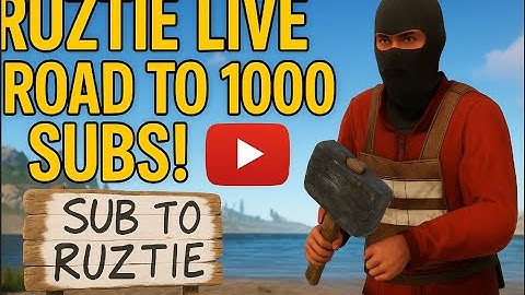 Ruztie Live: Road to 1000 Subs! | Rust Server Hopping Adventure
