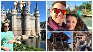 Babymoon Vlog Two! Magic Kingdom, Trails End Breakfast, and Epcot Evening