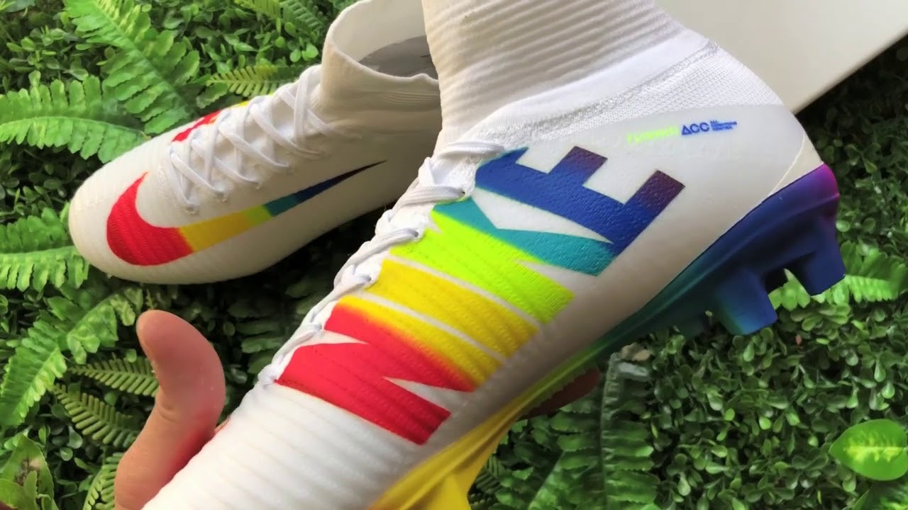 nike mercurial superfly white rainbow