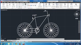 AutoCAD 2D : Bicyclette