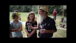 Earthskills Instructor Johnny Ruhl demonstrated his world champion technique on an old traditional Appalachian toy...The Gee Haw 