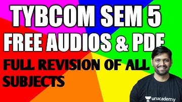 Tybcom Crash Course Sem 5 free Audios & PDFs|| Free Material for Revision