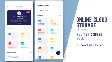 Online cloud storage | flutter | Speed X code | beginners