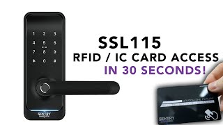 SSL115:  Register and Delete RFID Access #SSLsecured #sentrysmartlocks