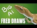 Big Al the Allosaurus (PART 2) | Dinosaur Speedpaint | Fred Draws