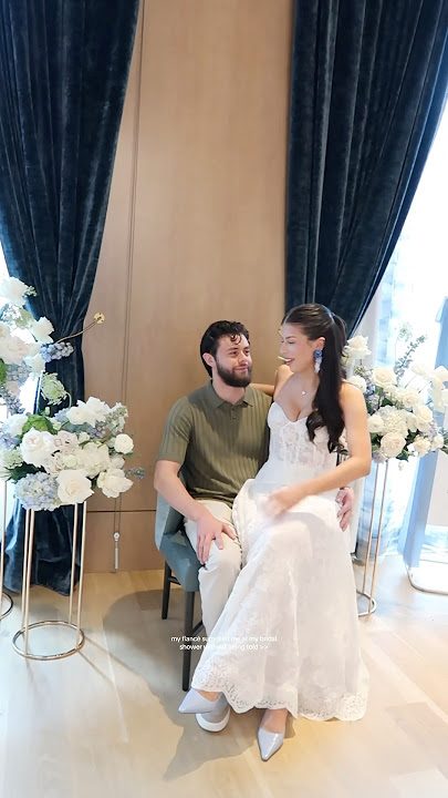 The sweetest Bridal Shower surprise 🤍🥹 #bride #bridal #vlog