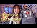 WHAT'S IN MY COLLEGE BACKPACK *realistic* | school supplies haul 2019