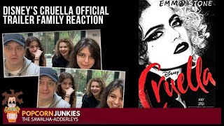 Disney's CRUELLA (Official Trailer) The POPCORN JUNKIES Family Reaction