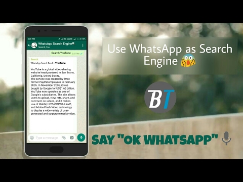 How to Use WhatsApp as a Search Engine?😱