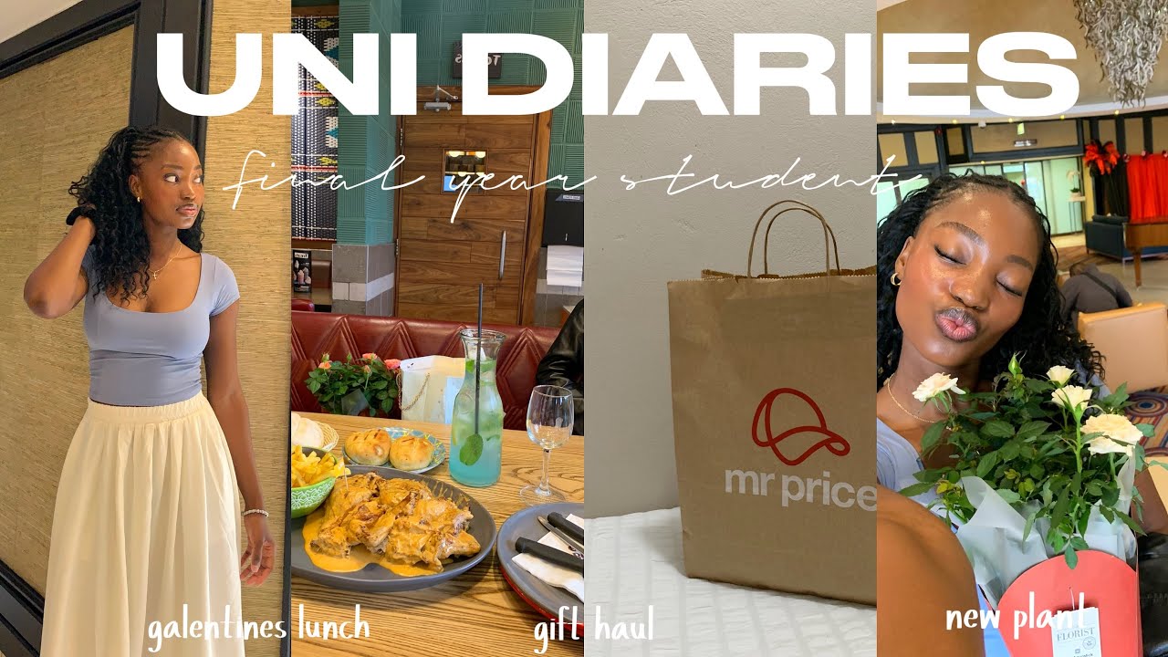 A Few Days In My Life As A South African Student🇿🇦| galentines lunch + haul etc| Final Year Diaries 