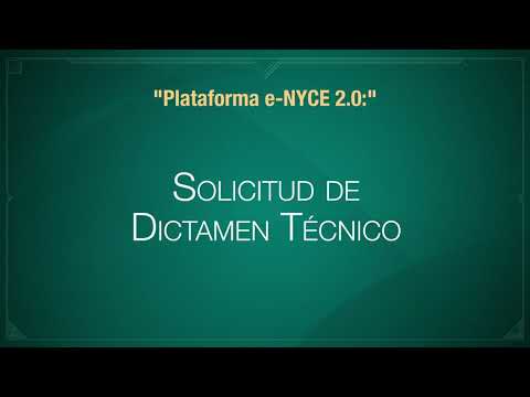 Solicitud de Dictamen Técnico