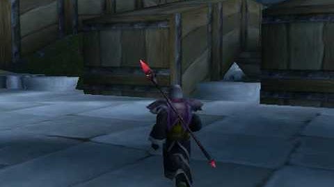 World of Warcraft - Unpatched glitch - On top of right wall in Stormwind