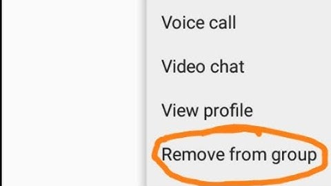 How to remove someone from a group conversation on facebook messenger