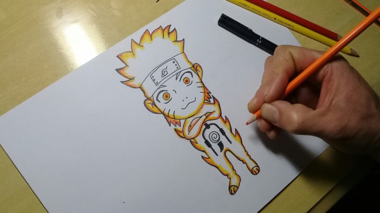 Como desenhar NARUTO Estilo CHIBI - passo a passo 