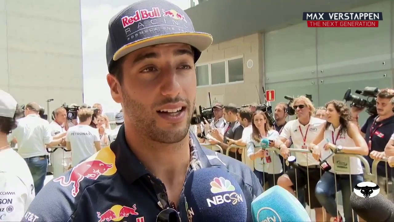 Interview with Daniel Ricciardo and Sebastian Vettel BrazilianGP - YouTube