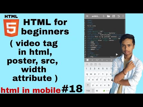 video tag and poster, controls in html| html for beginners in hindi | html in mobile | theprafullraj