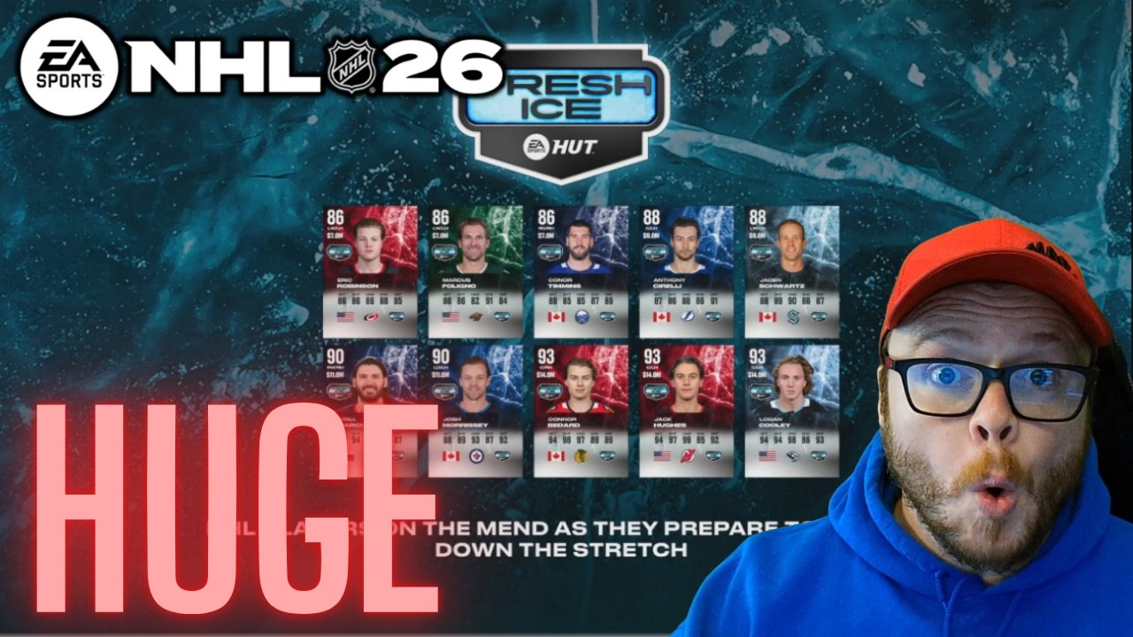MASSIVE FRESH ICE JACK HUGHES CARD & COMBOS NHL 26 HUT