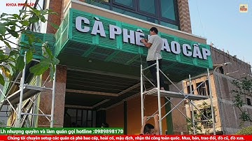 TẬP 2: CẬN CẢNH THI CÔNG ĐIỂM NHƯỢNG QUYỀN THƯƠNG HIỆU CÀ PHÊ BAO CẤP TẠI: AEON - HÀ ĐÔNG - HÀ NỘI