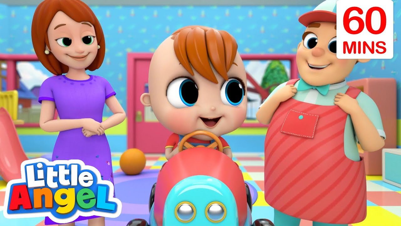 Baby's First Haircut | Little Angel | Kids Fun & Educational Cartoons | Moonbug Play and Le