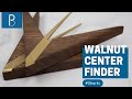 Walnut and Brass Center Finder #Shorts