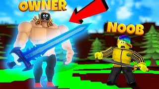 The OWNER joined and used his OWNER ONLY MAX SWORD (Roblox RPG Simulator)