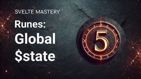 Svelte 5 - Global $state (convert stores to $state runes)