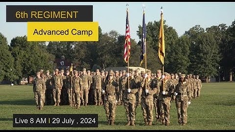 6th Regiment Advanced Camp, Graduation Ceremony, CST 2024