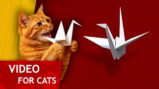 Cat Games - Catching Paper Crane (video for Cats to watch)