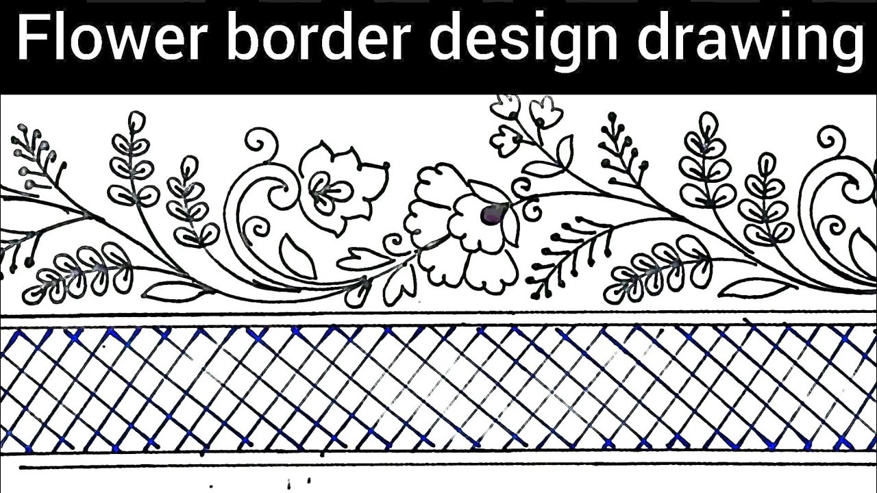 How to draw saree border design, pencil sketch. » Hildur.K.O Art blog