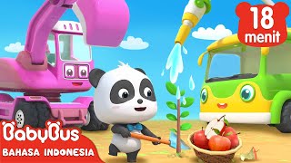 Kendaraan Teknik Menanam Apel Bersama Kiki | Lagu Anak Indonesia | BabyBus Bahasa Indonesia