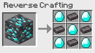 Reverse Crafting That Breaks Minecraft