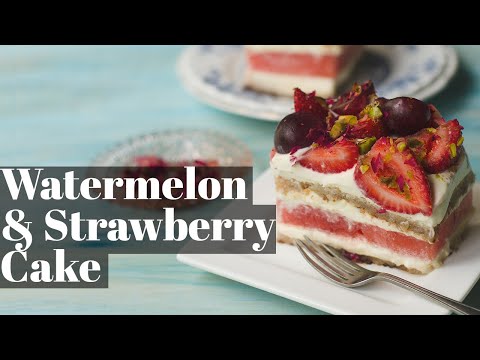 How to make the famous Watermelon Strawberry Cake(Black Star Pastry)/বিখ্যাত তরমুজ আর স্ট্রবেরি  কেক. 