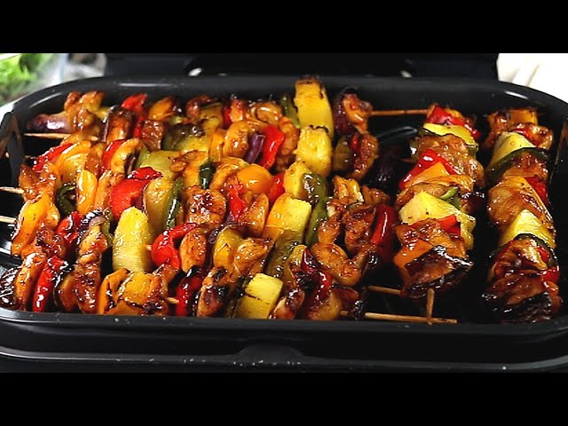 Easy Ninja Foodi Grill Steak Kabobs Recipe with Video • Bake Me