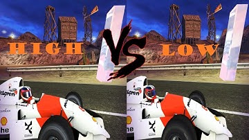 High vs Low graphics with McLaren MP4 on Area 51 Asphalt 8