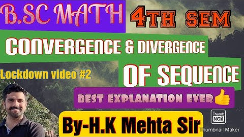 LEC 1!! SEQUENCE AND SERIES!CHAPTER _2 SEQUENCE!!! B.SC 4TH SEM!! CDLU, KU,GJU MDU