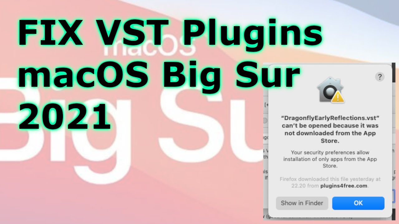 VST FIX macOS Big Sur 11 (no talking) - YouTube