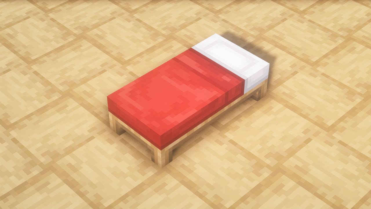 Minecraft:床的装饰技巧 - YouTube