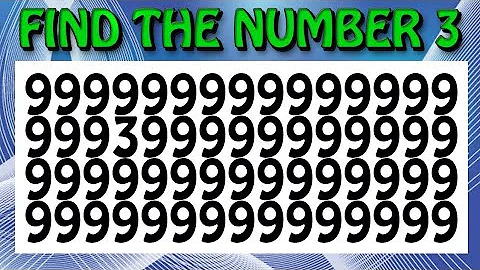 Find the odd Number - Letter - Spot the difference game.