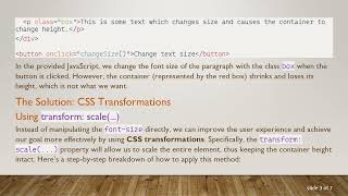 How to Maintain Container Height with Dynamic Content in CSS