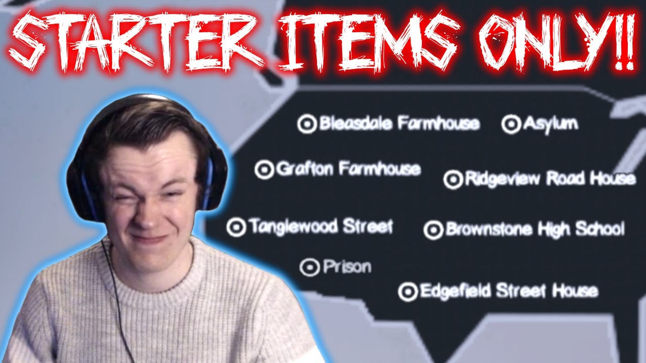 EVERY MAP using only STARTER ITEMS LVL 2156 Phasmophobia YouTube