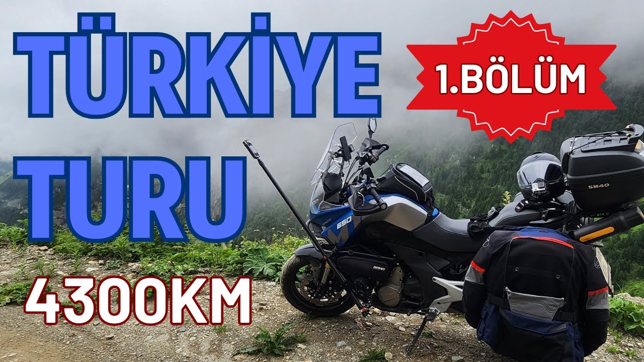 1.SEZON / 1.Bölüm - Motosiklet ile Türkiye Turu CFMoto 650mt #motovlog #motorcycle