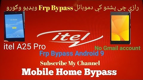 Itel A25 Pro(L5002)Android 9 Frp Bypass 2020 Without Pc/No Gmail-Bypass Google Account 100% Working
