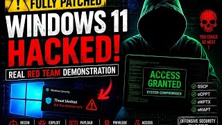 Fully Patched Windows 11 Hacked 😈 | Real Red Team Demonstration