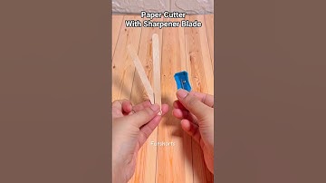 Simple Life Hack With Sharpener Blade #shorts #bestoutofwaste #hacks #5minutecrafts #furshorts