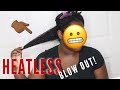 HEATLESS Stretch/Blow Dry on Natural Hair! | Easy Wash Day Routine